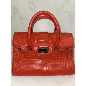 Jimmy Choo Croc Embossed Leather Bag - Excellent Condition